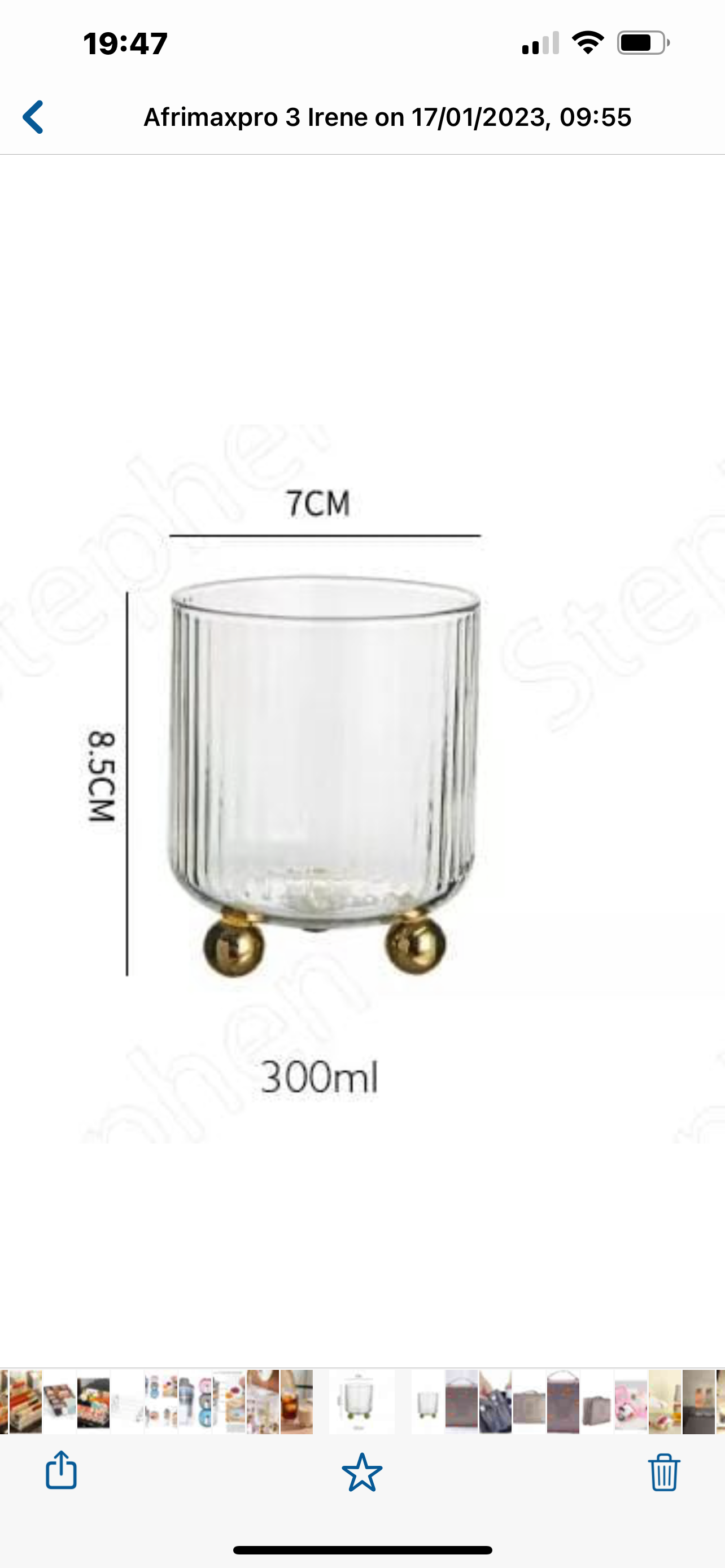 Dessert Cup High Borosilicate Type