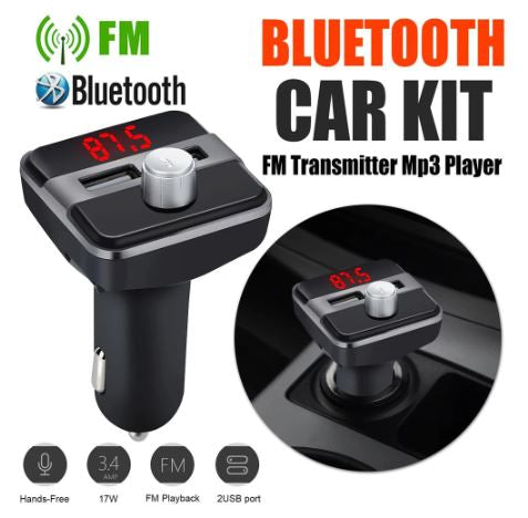 Wireless Bluetooth Car MP3 Player Dual USB Charger