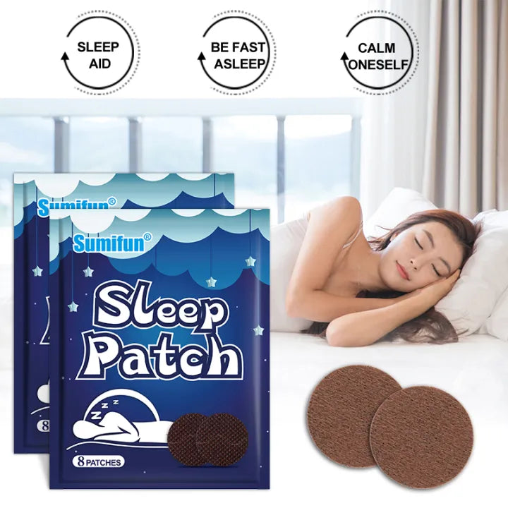 Sumifun Sleep Patch (8pc)Anxiety Essential Oil Relieve Headache Stress Plaster Improve Insomnia Sleep Quality Body Relax Sticker