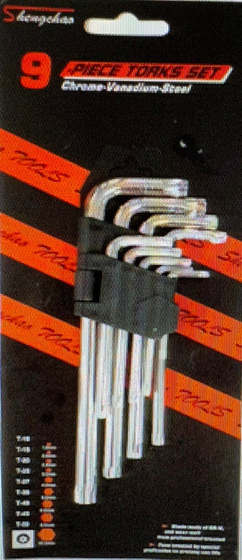 9 Piece Torx Key Set