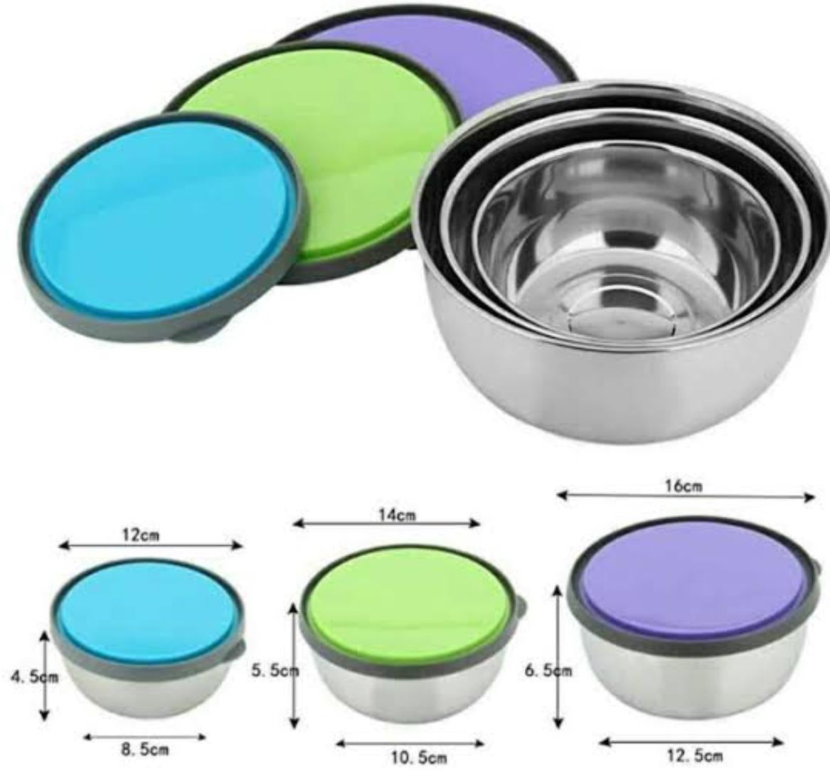 3 Pieces of Stainless Steel Seal Pot