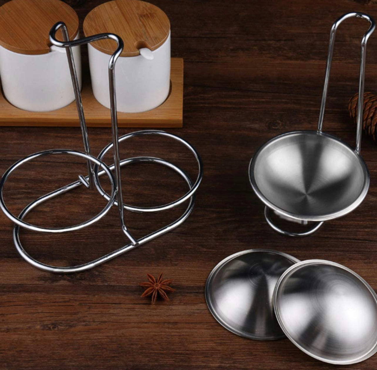 Stainless Steel Spoon Shelf Kitchen Household Colander Shelf Storage Shelf