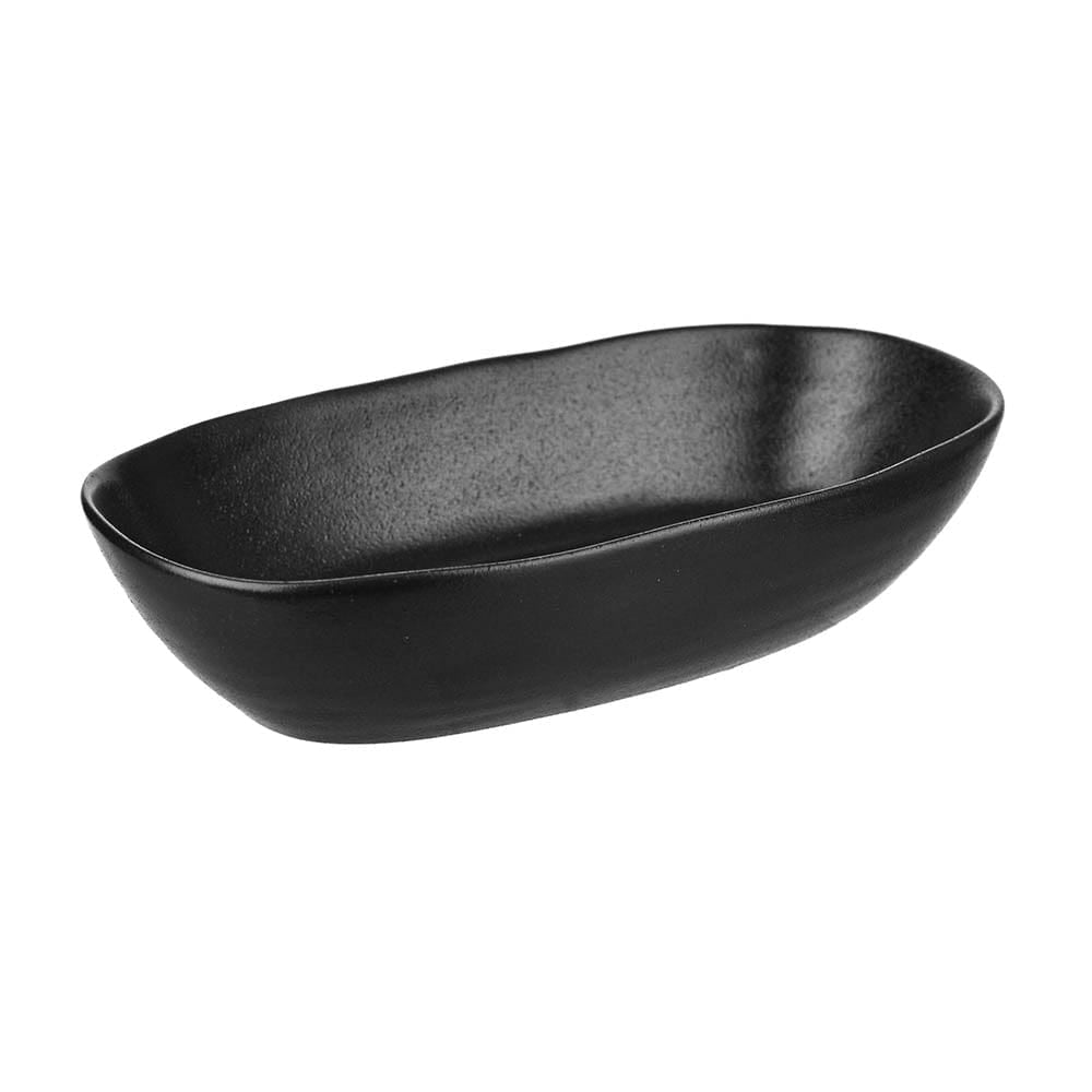 Deep Oval Bowl Black 2pc