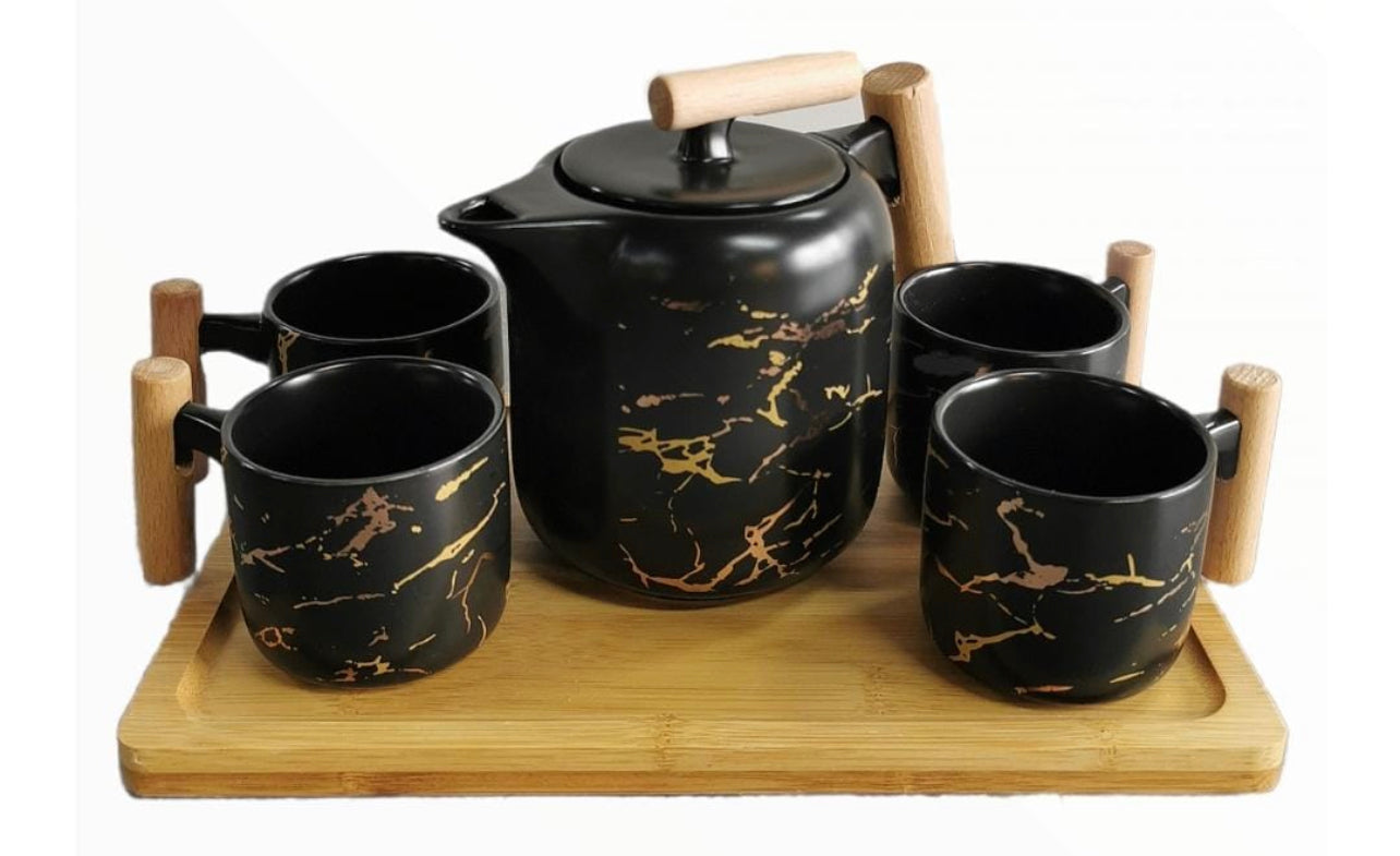 Luxury Marble Tea Set 6pc