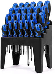 44PC Hammer-Thru Screwdriver & Bit Set