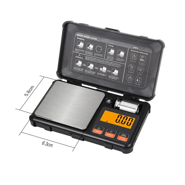 Pocket size | Jewelry Scale 0.01g Weighing | Electronic Scale |  Tool Box