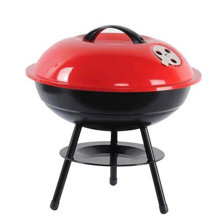 Red 350mm Portable Charcoal Braai Stand