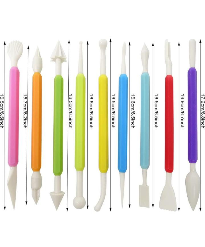 Cake Carving Pen Set 9pc