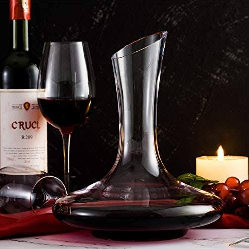 Wine Decanter & 6 Pc Glass Set