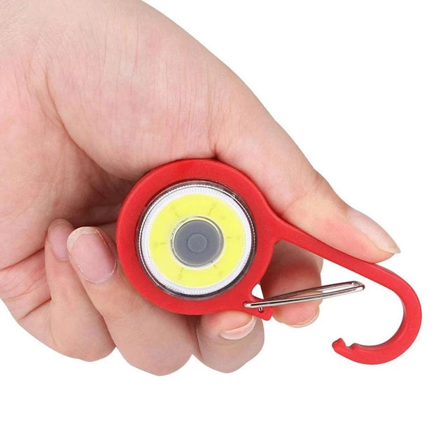 Portable LED Flashlight Carabiner Lamp Keychain Light