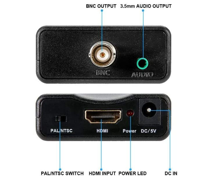 HDMI TO BNC Video Converter Adapter Box