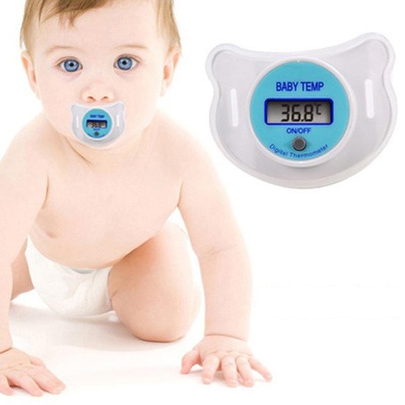 Infant Pacifier With Thermometer