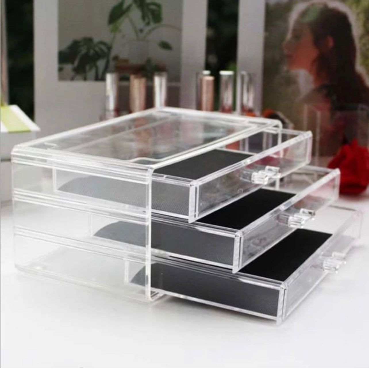 Multifunction Acrylic 3Tier Drawer