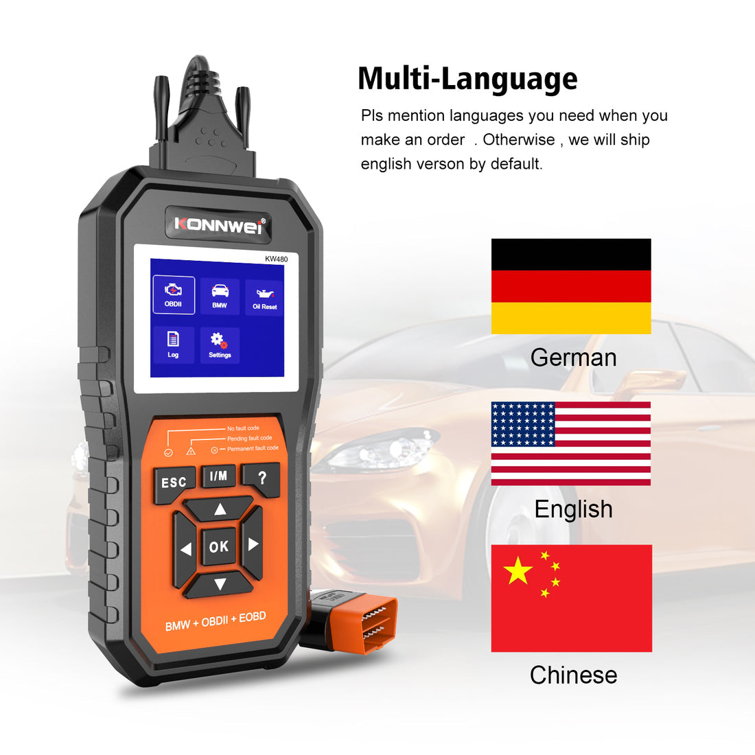 Konnwei KW480 Professional for all BMW Cars Full System Diagnostic Tool