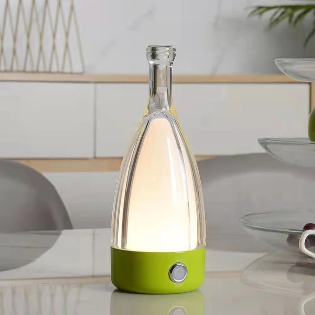 Wine Bottle Shaped Lamp Rechargeable