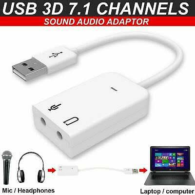 7.1 USB External Sound Card Audio Adapter