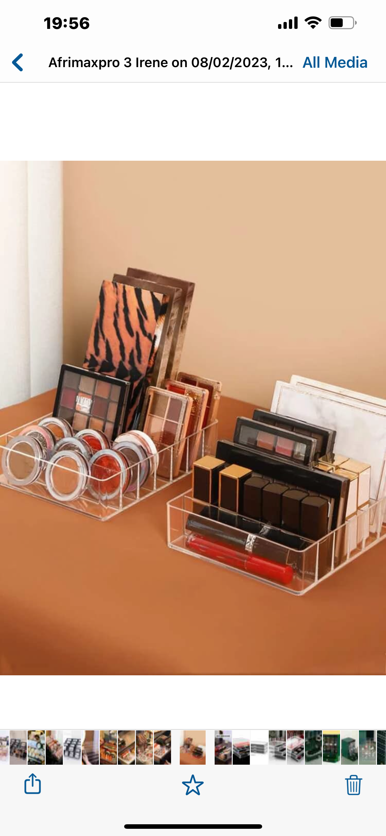 Cosmetic Acrylic Storage Box 8Grid