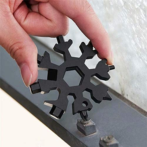 18 in 1 Snowflake Keychain Multi Tool