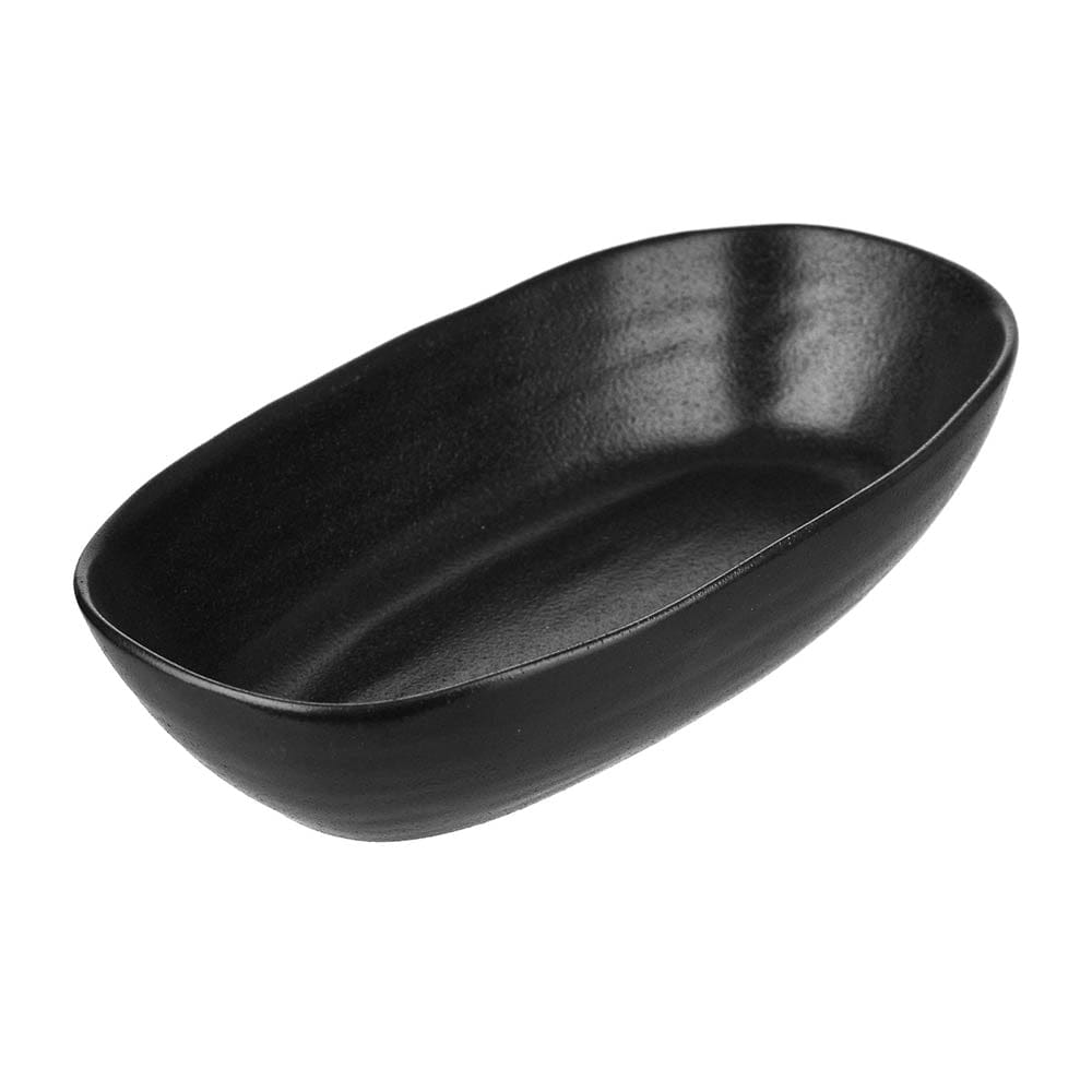 Deep Oval Bowl Black 2pc