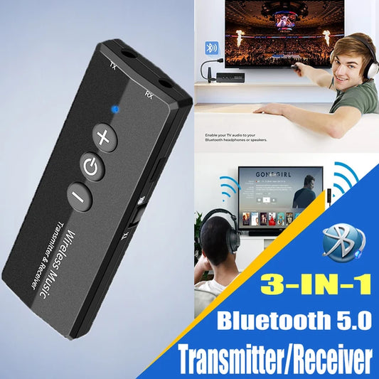 Bluetooth 5.0 Transmitter and Receiver for TV,PC ,Car Headphones