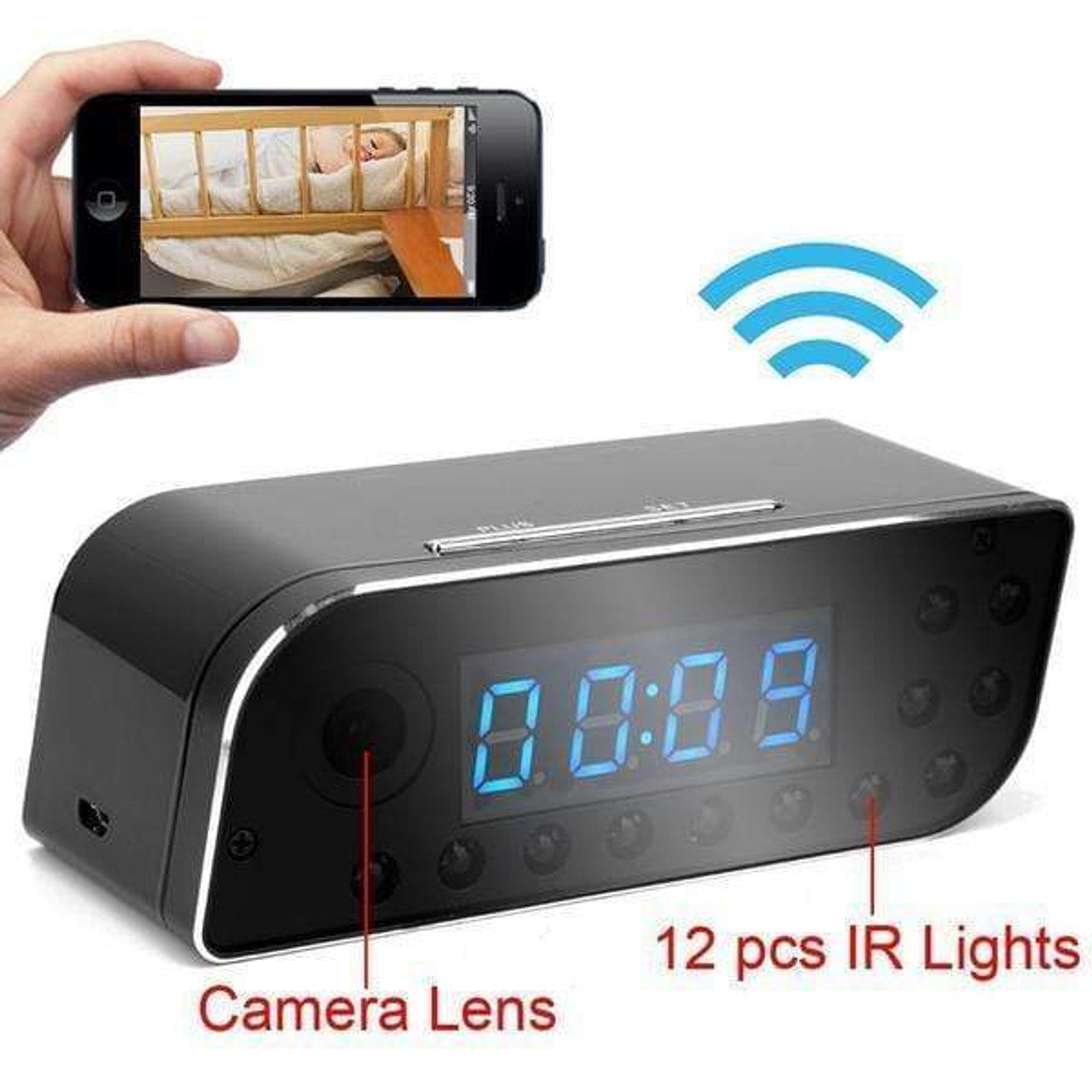 HD WIFi Clock Camera