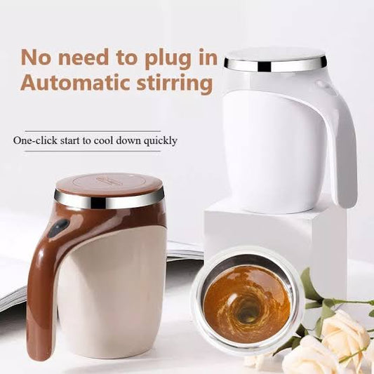 Coffee Cup Self Stirring Mug 304 Stainless Steel Frinking Smart Mixing Heat 380ml Milk Magnetic Blender Electric Home Office