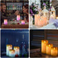 MART 3 Pcs/Set Flameless LED Candle Light Smokeless for Christmas Party Wedding Safety Home Cafe Bar Deco