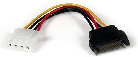 4-Pin Molex IDE Female to 15-Pin SATA Conversion Cable