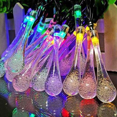 String Solar Lights 20LED Raindrop