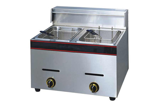 Gas Deep Fryer Double 12 Litre