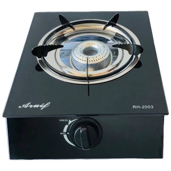 Gas Stove Glass Top Single Plate