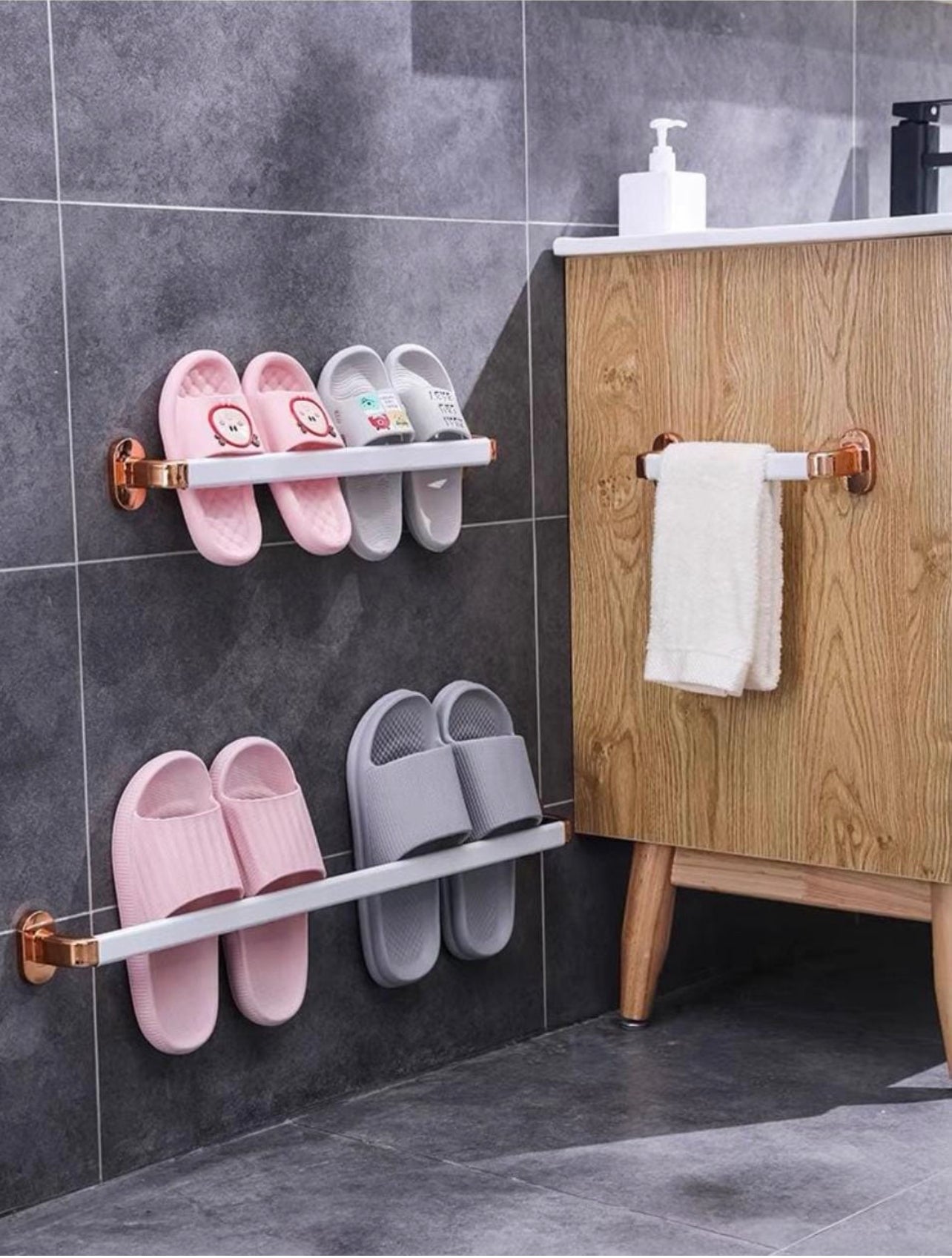 Bathroom Double Towel Rack