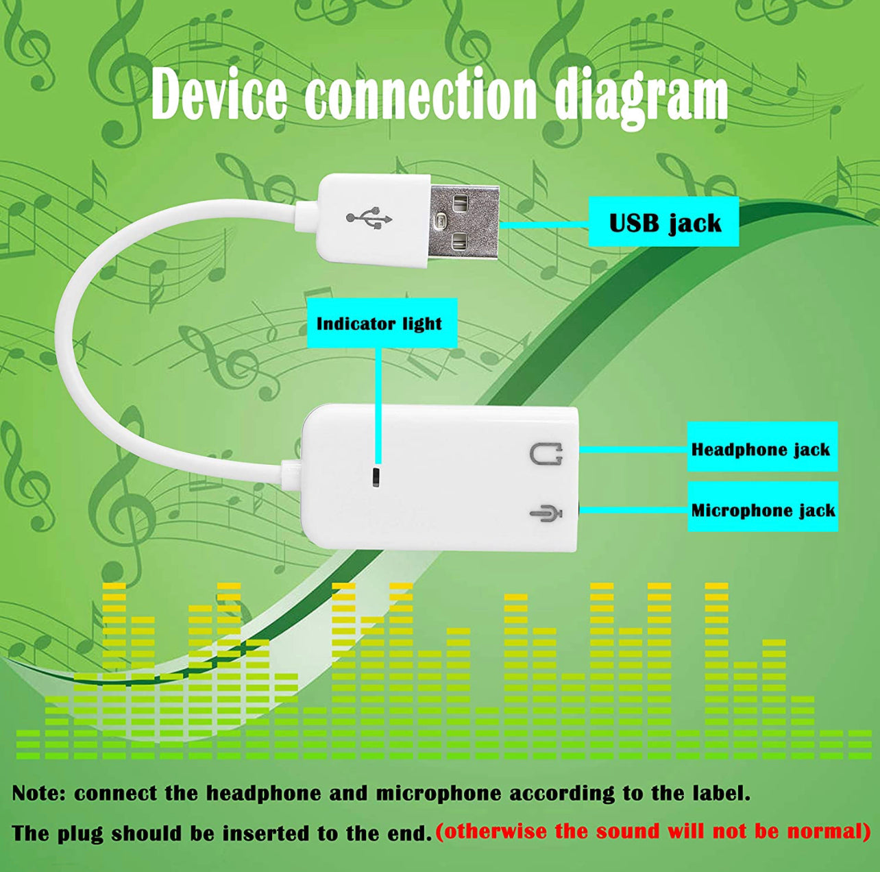 7.1 USB External Sound Card Audio Adapter