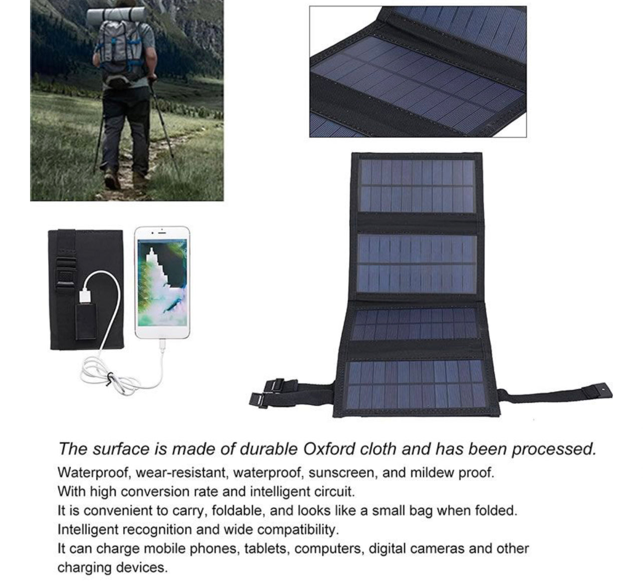 Foldable Solar Power Bank 20W