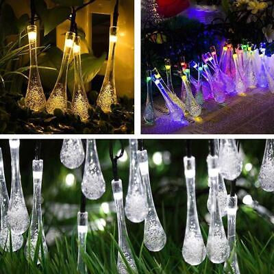 String Solar Lights 20LED Raindrop