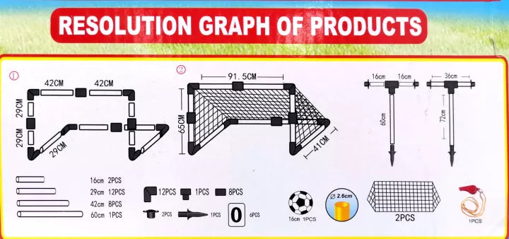 FOOTBALL PLAYSET SOCCER GOAL GAME