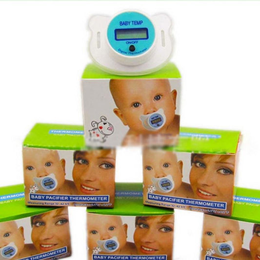 Infant Pacifier With Thermometer