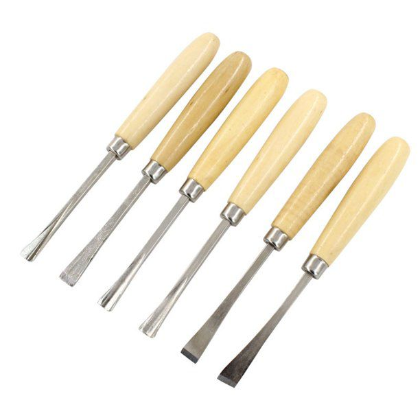 Wooden Handle Wood Chisel Set 6 pcs