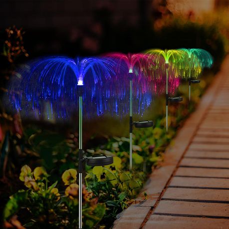 2pcs Color Changing  Solar Lawn Lamp