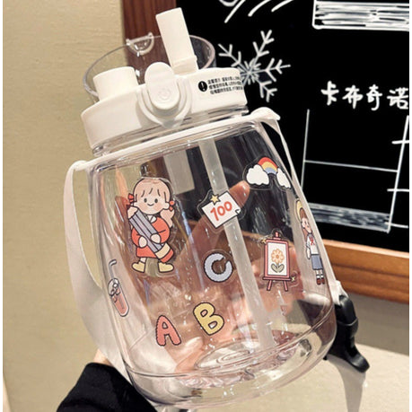 Water Bottle with cartoon Sticker