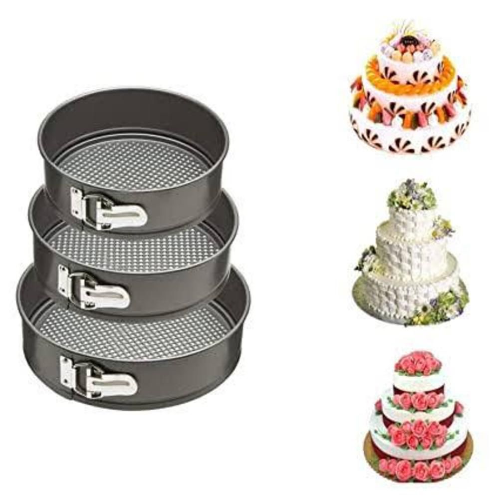 Round Non-Stick Cake Baking Mould Set - 3 Piece