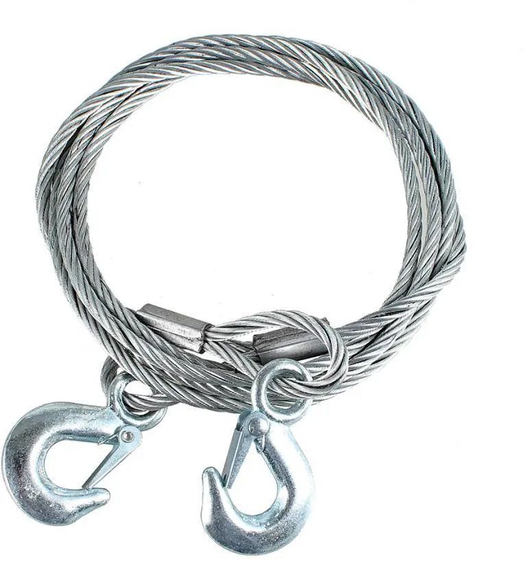 Car Towing Rope 8mm x 4M - Silver