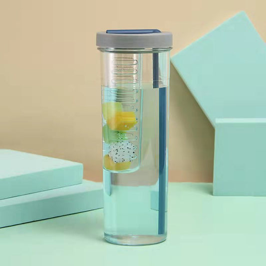 Fruit Infuser Water Bottle with Retractable Straw