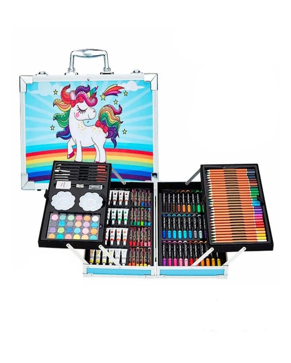 Unicorn Art Set with Aluminum Box for Kids - (145Piece)