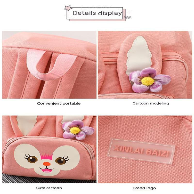 4pc Cute Cartoon Rabbit Backpack