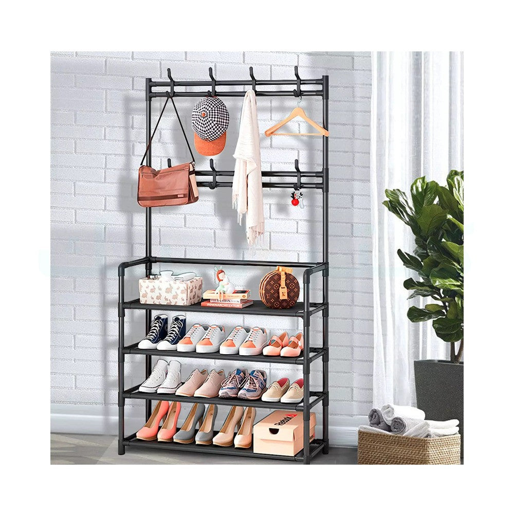 3 in 1 multifunction shoe & coat rack