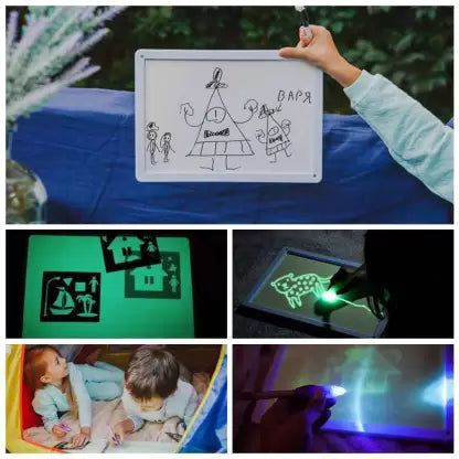 Glowing Neon Magic Light-Up Drawing Sketchpad