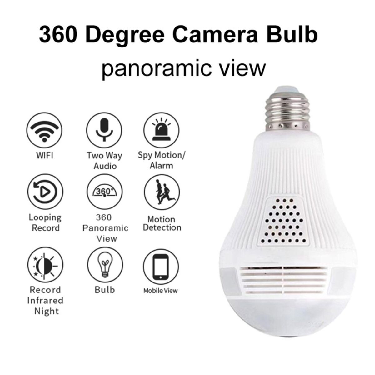 3D IP Camera Light Bulb